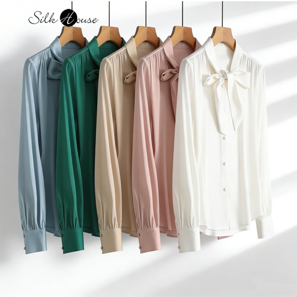Silk Blouse Button - 2026 Damenmode Frühling Neue Kleidung 20MM