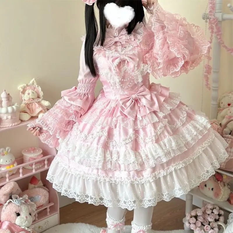 Victorian Women'S Formal Wear - 2025 Neues viktorianisches süßes Lolita-Kleid für
