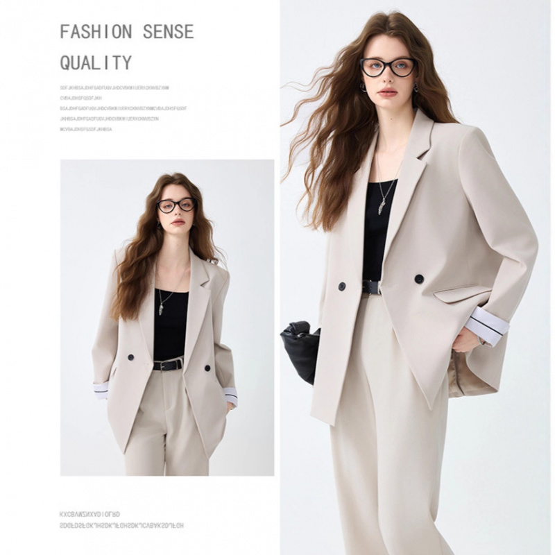 Women Formal Wear White Shirt - Off-White Damenanzug für Frühling und Herbst