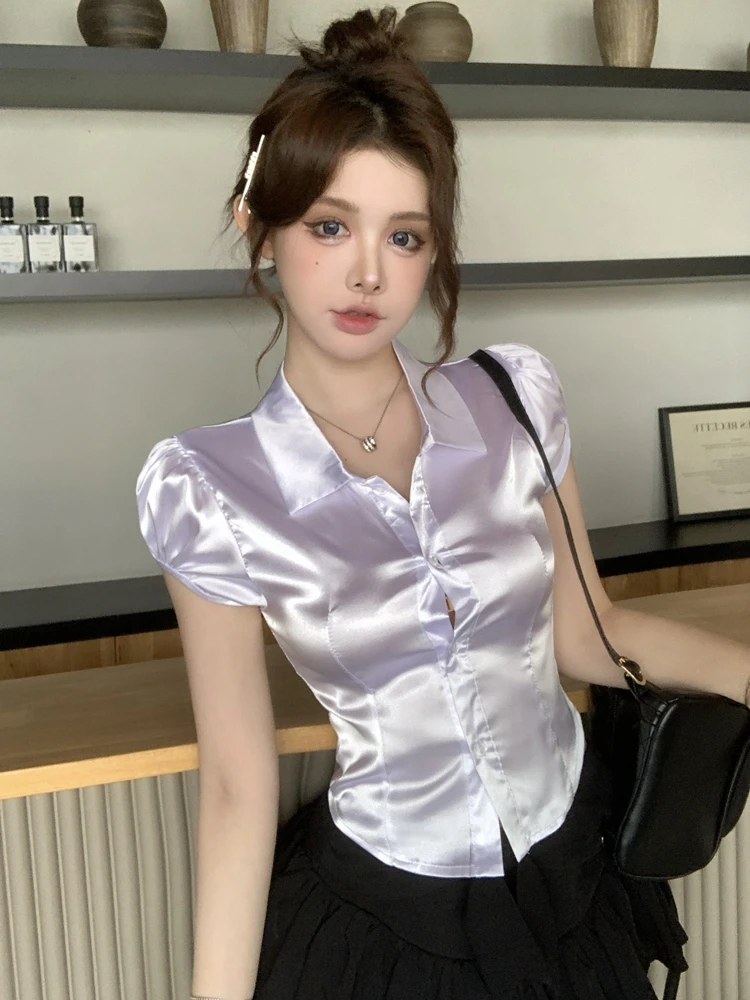 Silk Blouse Button - Sommerliche sexy Seidenhemden für Damen 2026