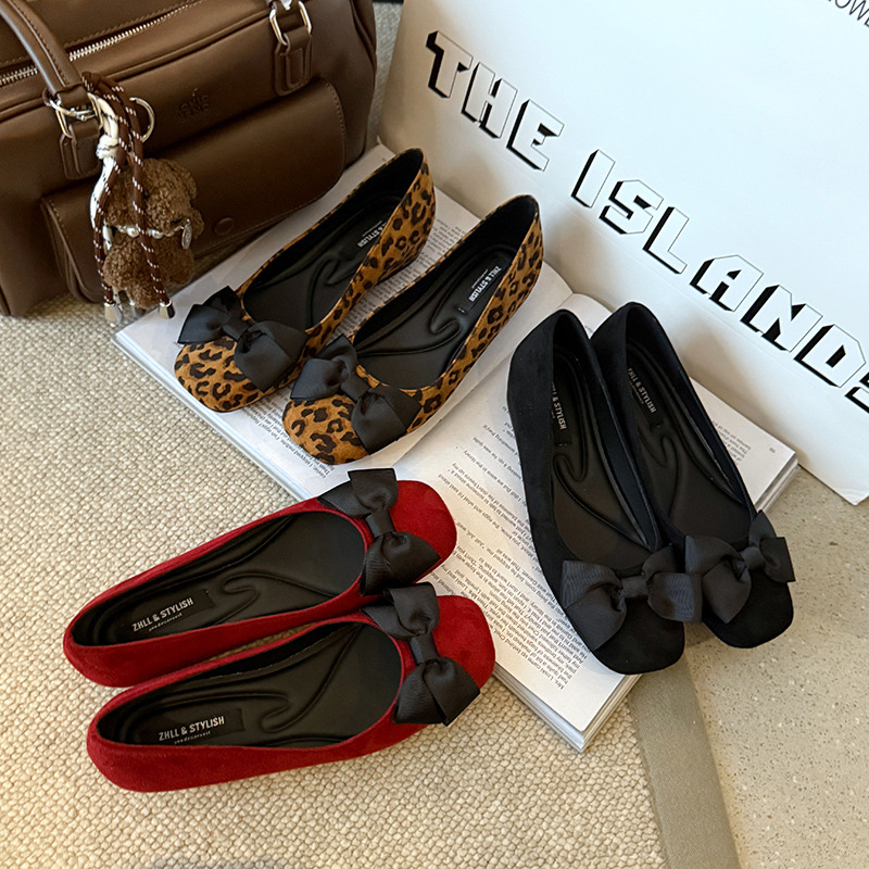 Formal Women Daily Wear Shoes - Mehrfarbige Wildleder-Ballerinas für Damen, bequem mit