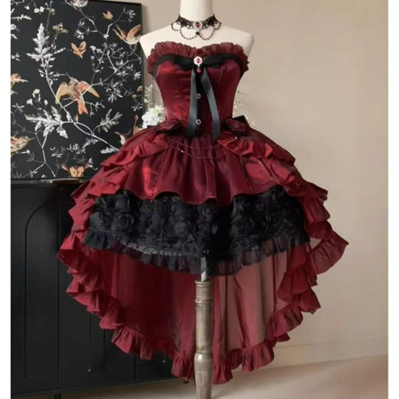 Victorian Women'S Formal Wear - Viktorianisches Süßes Elegantes Lolita-Kleid Damen Vintage
