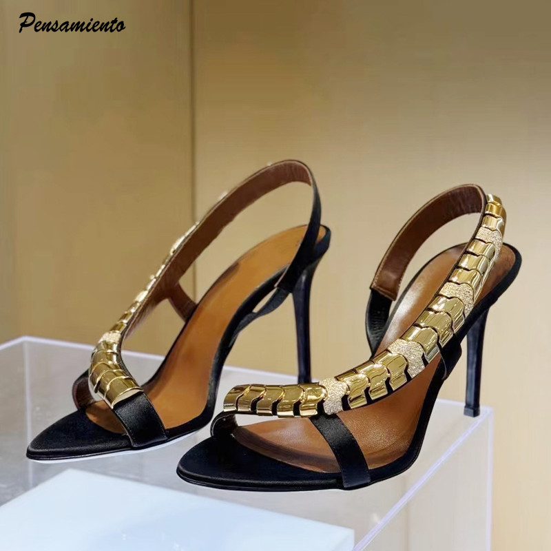 Luxuriöse Glitzer-Sandalen mit – Women'S Formal Wear To A Wedding Bewertung und Preis