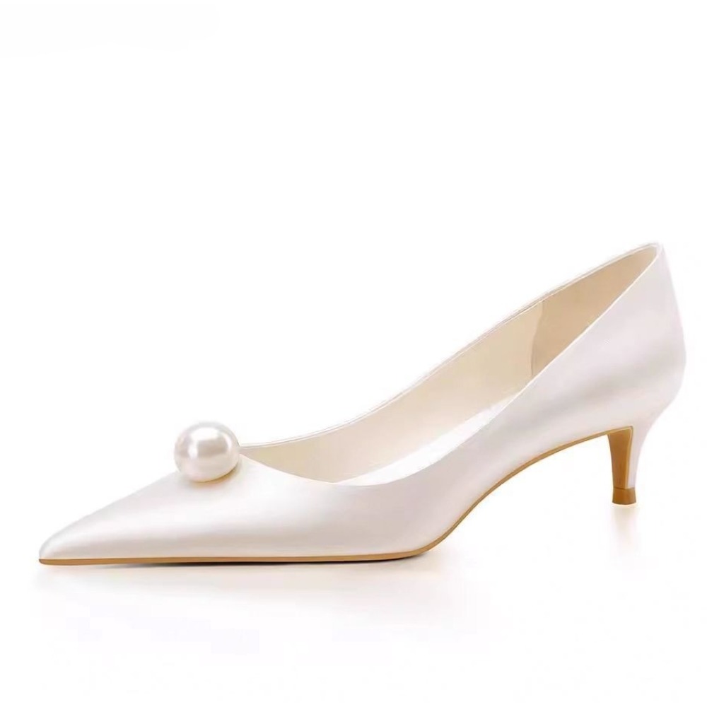 Neue Weiße Satin-Hochzeitsschu – Women'S Formal Wear To A Wedding Bewertung und Preis