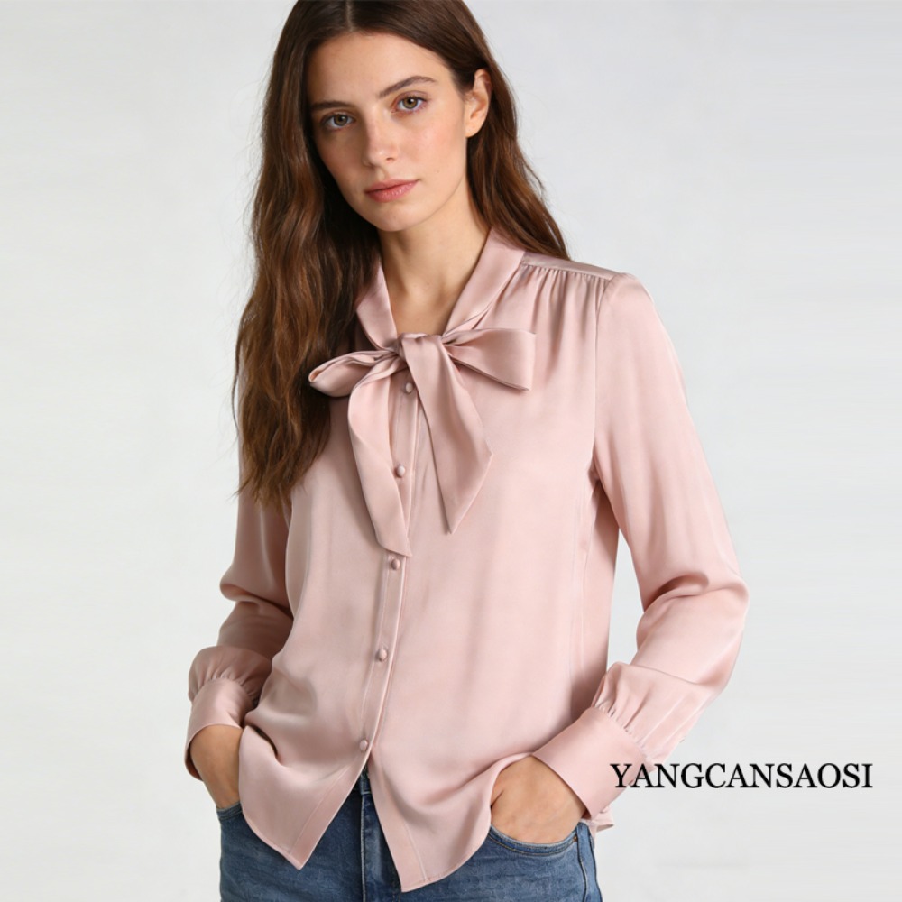 2026 Damenmode Frühling Neue K – Silk Blouse Button Bewertung und Preis