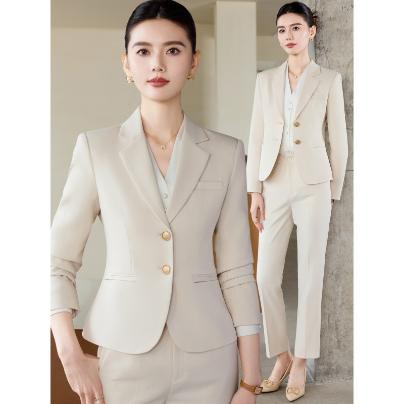 Weißer Aprikosenanzug für Dame – Women Formal Wear White Shirt Bewertung und Preis