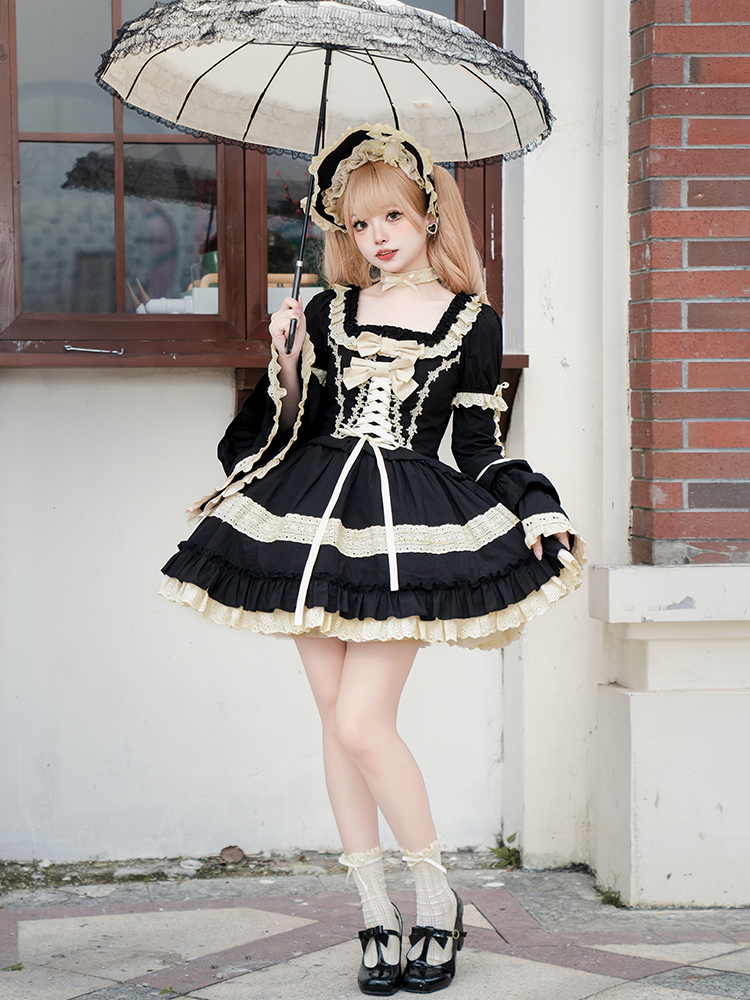 Japanische süße lolita op klei – Victorian Women'S Formal Wear Bewertung und Preis