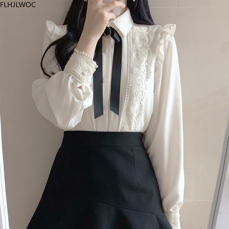 Rüschen Herbst Frühling Grundl – Women Formal Wear White Shirt Bewertung und Preis