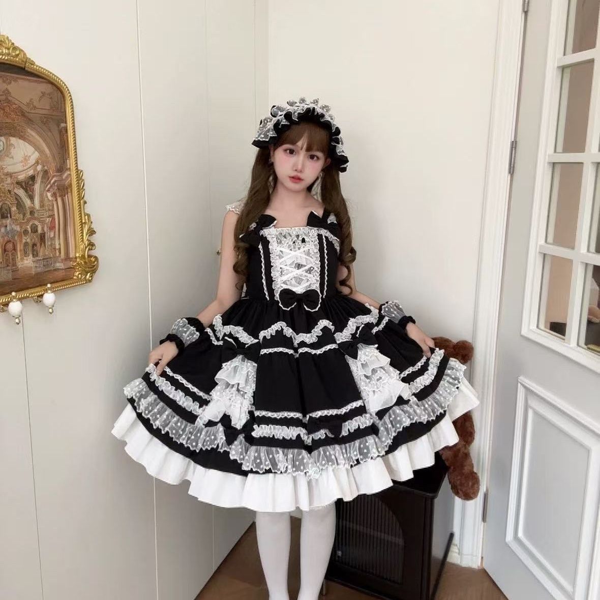 Süßes Lolita-Kleid, cremeweiß, – Victorian Women'S Formal Wear Bewertung und Preis