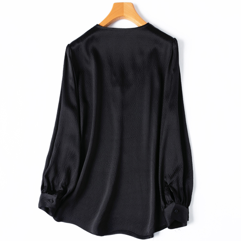 Damen-Seidenbluse, 93 % Maulbe – Silk Blouse Button Bewertung und Preis