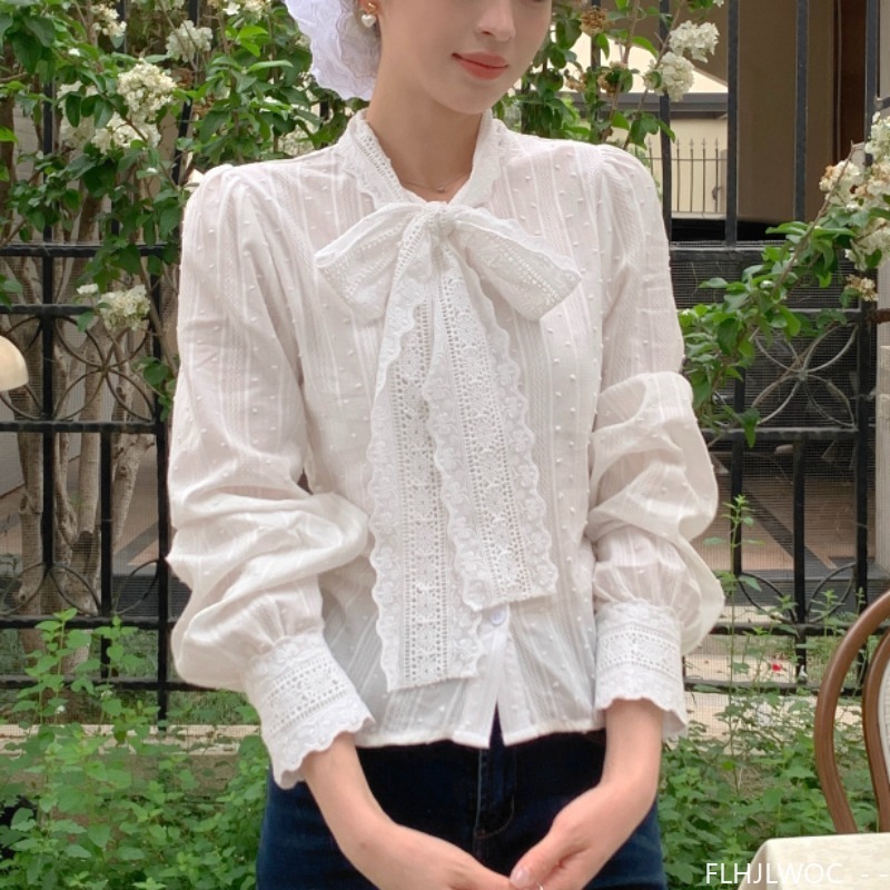 Retro Vintage Spitze Fliege To – Women Formal Wear White Shirt Bewertung und Preis