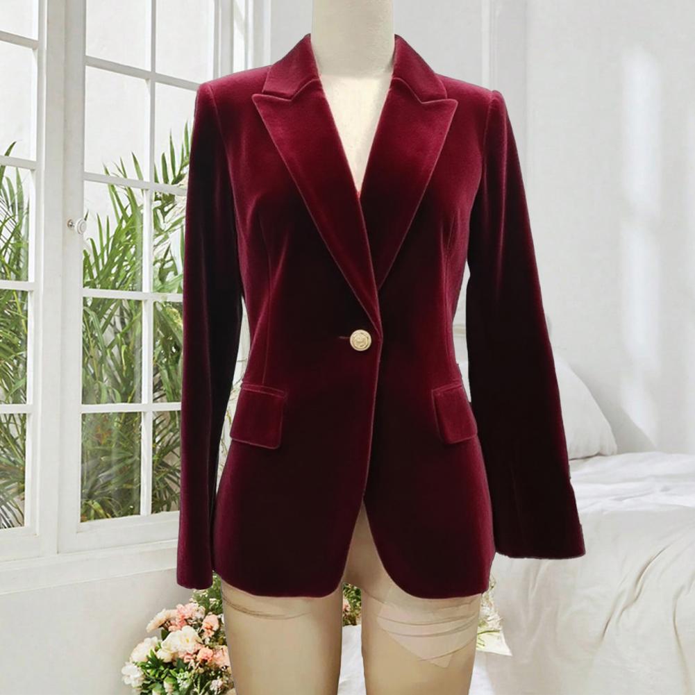 Samt-Sakko in Übergröße für Da – Women'S Office Formal Wear For Ladies Bewertung und Preis