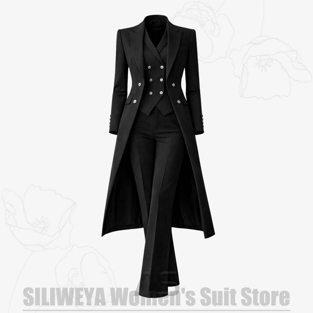 Damenanzug 3-teilig Doppelreih – Women'S Elegant Formal Wear Bewertung und Preis