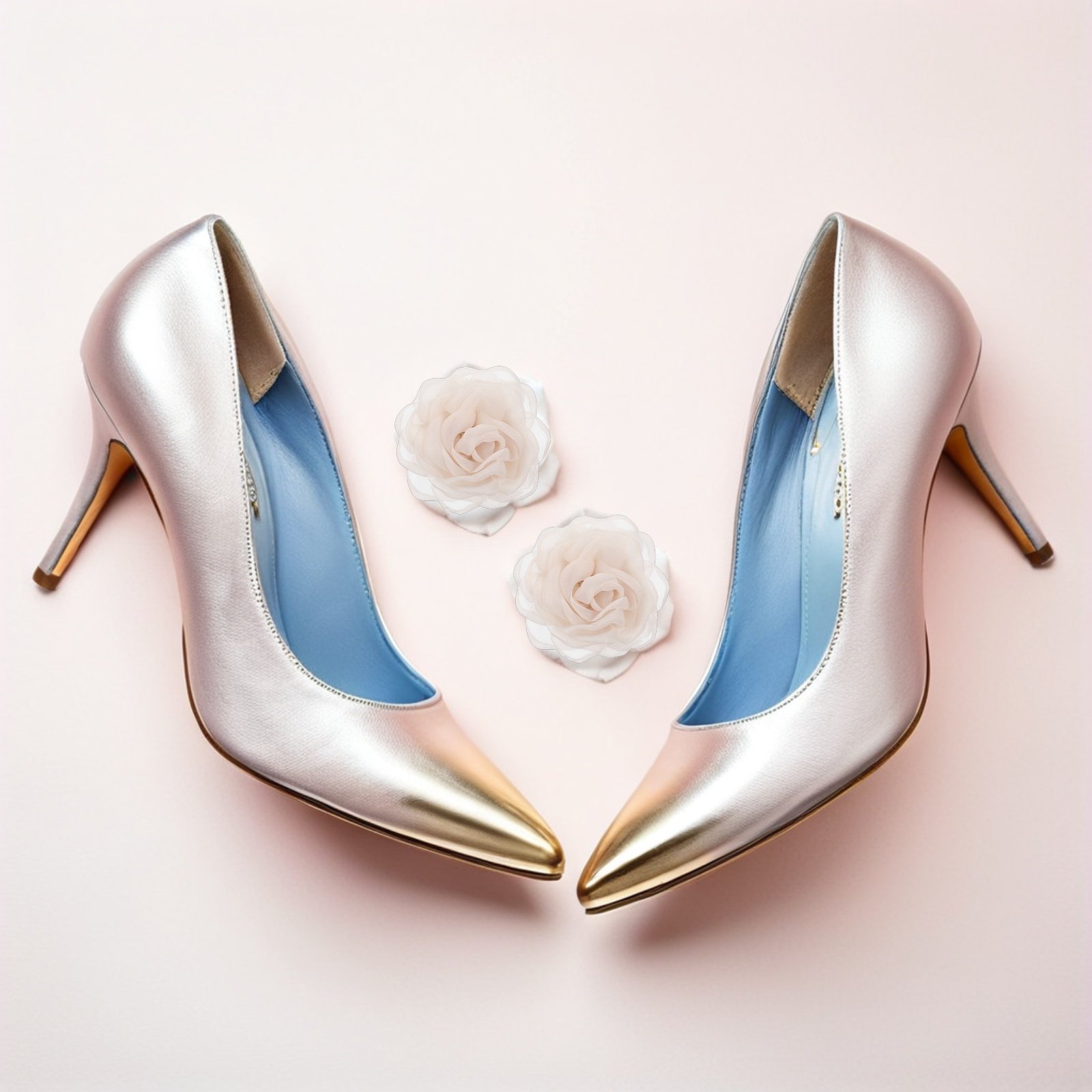 1 Paar abnehmbare Spitzen-Rose – Formal Women Daily Wear Shoes Bewertung und Preis