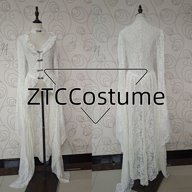 Gothic Frauen Weiß Vintage Sol – Victorian Women'S Formal Wear Bewertung und Preis
