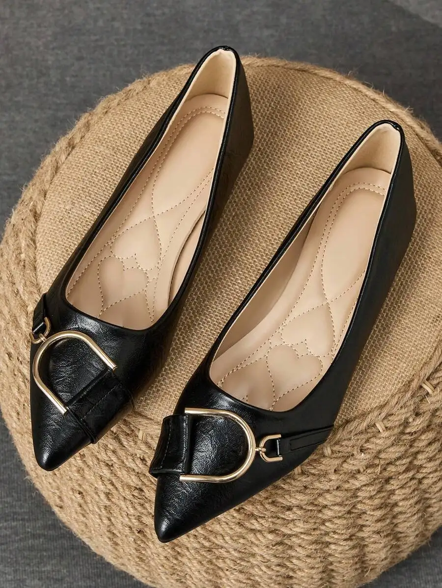 Elegante schwarze Damen-Baller – Formal Women Daily Wear Shoes Bewertung und Preis