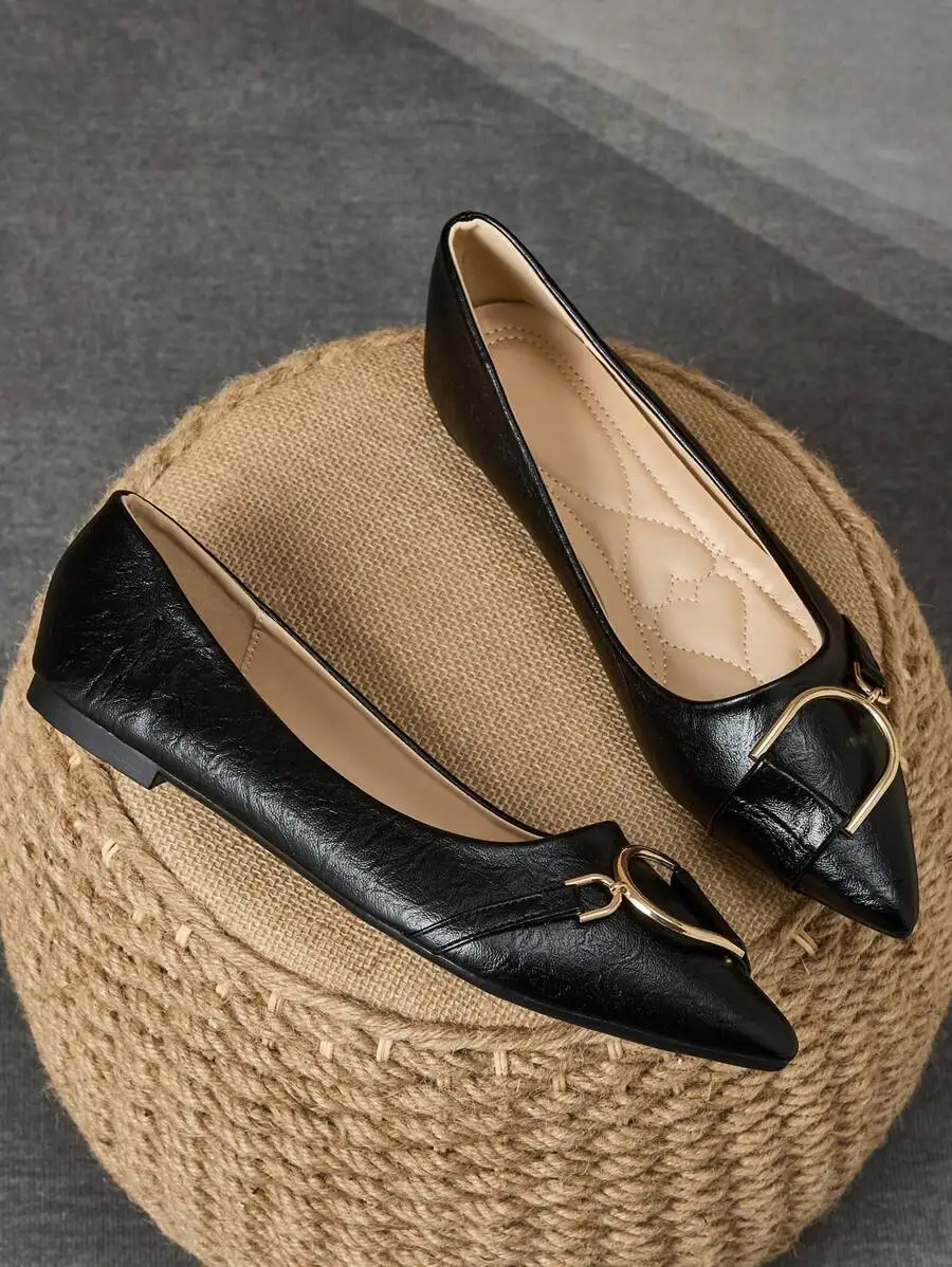 Elegante schwarze Damen-Baller – Formal Women Daily Wear Shoes Bewertung und Preis
