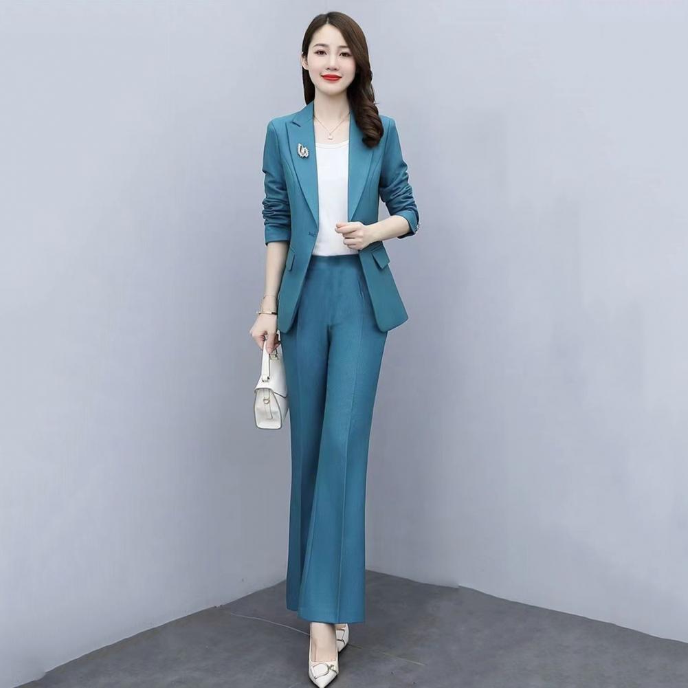 2-teiliges Damen-Anzug-Set mit – Women'S Office Formal Wear For Ladies Bewertung und Preis